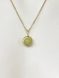Peridot Spinner Gold Necklace, N6085A