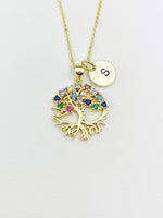 Tree Charm Gold Necklace, N3226