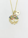 Tree Charm Gold Necklace, N3226