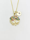 Tree Charm Gold Necklace, N3226