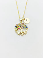 Tree Charm Gold Necklace, N3226