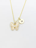 Gold Butterfly Necklace, N3334