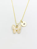 Gold Butterfly Necklace, N3334