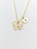 Gold Butterfly Necklace, N3334