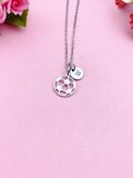 Soccer Charm Necklace, Silver or Gold, N5807