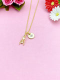 Gold TINY Ant Charm Necklace Everyday Gift Ideas, Personalized Customized Monogram Made to Order Jewelry, AN3594