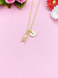 Gold TINY Ant Charm Necklace Everyday Gift Ideas, Personalized Customized Monogram Made to Order Jewelry, AN3594
