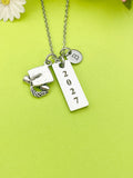 Graduation Cap Charm Necklace, Graduation Gifts, D525