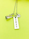 Magaphone Charm Necklace, Cheerleader Gifts, D526