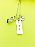 Magaphone Charm Necklace, Cheerleader Gifts, D526