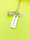 Magaphone Charm Necklace, Cheerleader Gifts, D526