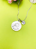 Football Coach Charm Silver Tarnish Resistant Necklace, D535