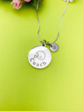 Football Coach Charm Silver Tarnish Resistant Necklace, D535