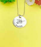 Whistle Charm Silver Tarnish Resistant Necklace, D538