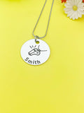 Whistle Charm Silver Tarnish Resistant Necklace, D538