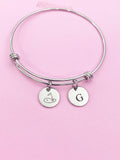 Golf Green Charm Silver Tarnish Resistant Bracelet, D539