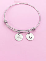 Golf Green Charm Silver Tarnish Resistant Bracelet, D539