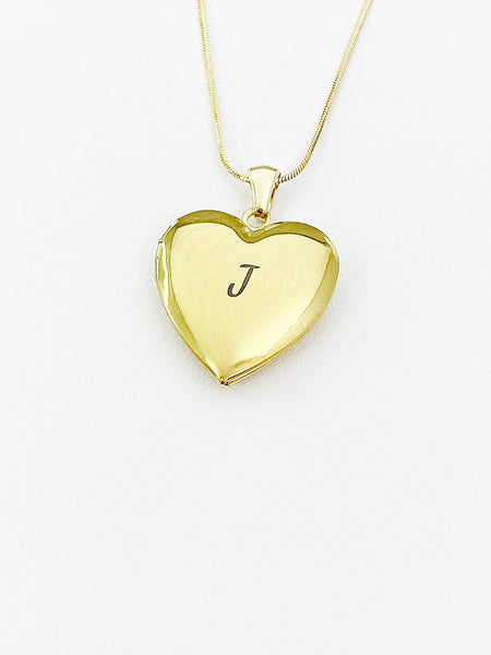 Locket Gold Heart Necklace, D543