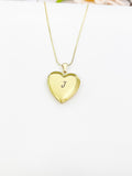 Locket Gold Heart Necklace, D543