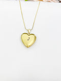 Locket Gold Heart Necklace, D543
