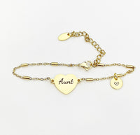 Aunt Bracelet, Aunt Jewelry, Aunt Gift, D316