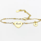 Aunt Bracelet, Aunt Jewelry, Aunt Gift, D316