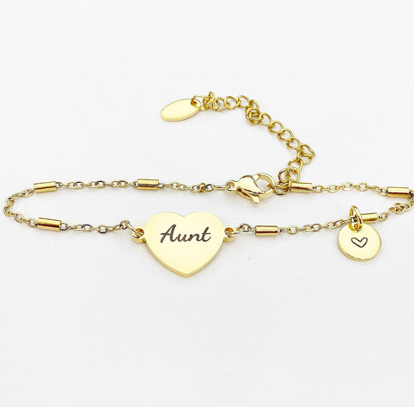 Aunt Bracelet, Aunt Jewelry, Aunt Gift, D316