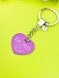 I Love You Ets. Heart Keychain, D546