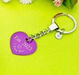 I Love You Ets. Heart Keychain, D546