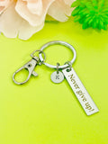 Never Give Up Charm Keychain, D529A