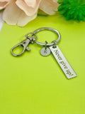 Never Give Up Charm Keychain, D529A