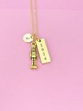 Nutcracker Soldier Christmas Ballet Charm Necklace, Gold or Silver Option, D560