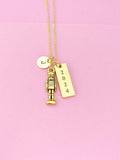 Nutcracker Soldier Christmas Ballet Charm Necklace, Gold or Silver Option, D560