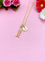 Fishbone Necklace, 18K Gold Plated Fishbone, N3597
