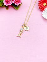Fishbone Necklace, 18K Gold Plated Fishbone, N3597