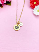 Aries Charm Necklace, Aries Ram, Silver or Gold Option, D479A