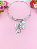 Dragon Charm Silver Bracelet, N53A