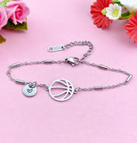 Basketball Charm Silver or Gold Bracelet, N5806