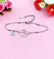 Basketball Charm Silver or Gold Bracelet, N5806