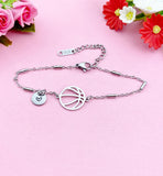 Basketball Charm Silver or Gold Bracelet, N5806