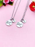 Pinky Promise Charm Silver Necklace, Best Friend Gift, N552A
