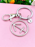 Sagittarius Charm Keychain, Arrow Charm Keychain, N6068