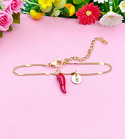 Red Chili Charm Gold Bracelet, N1697C