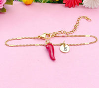 Red Chili Charm Gold Bracelet, N1697C