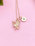 Eagle Necklace, Hawk Charm, Bird Charm, Animal Charm, Patriotic Gift, GN348