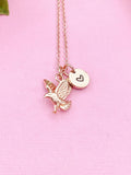 Eagle Necklace, Hawk Charm, Bird Charm, Animal Charm, Patriotic Gift, GN348