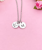 Golf Necklace, Silver or Gold, D388