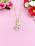 Shooting Star Charm Necklace, Asteroid, Meteor, N4131