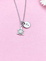 Silver TINY Tortoise Turtle Charm Necklace, N5831