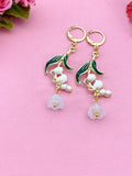 Lily of the Valley Charm Silver Earrings, N6072